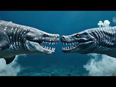 Megalodon vs Mosasaurus – The Ultimate Battle for Ocean Supremacy 🌊🐋