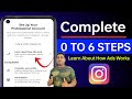 Instagram Professional Account 0 Of 7 Steps Complete Kaise Kare | Learn about how ads work Completed