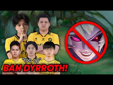 REASON WHY PRO PLAYER’S ALWAYS BANNED DYRROTH 💀 !! - MLBB