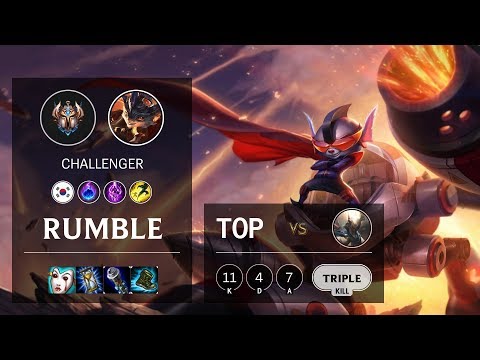 Rumble Top vs Pantheon - KR Challenger Patch 10.4