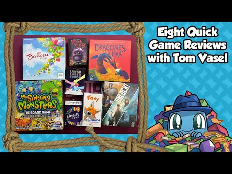 8 Quick Game Reviews - with Tom Vasel