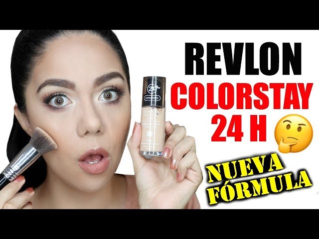 Vídeo relacionado con REVLON - ColorStay Base de Maquillaje SPF 15, con Vitamina E, Cobertura Media-Alta, Larga Duración, Acabado Mate, Resistente al Agua, para Piel Mixta-Grasa, Tono 300, Golden Beige - 30 ml