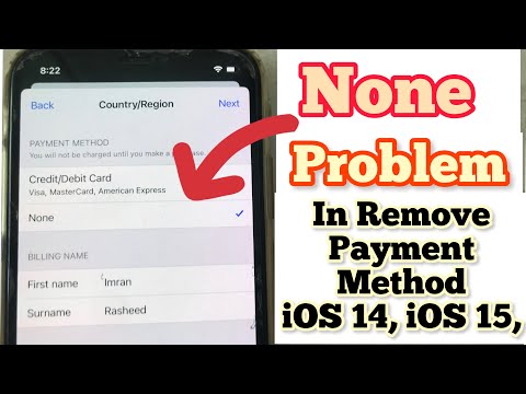 None problem in payment method remove on iphone,ipad ios13 ...