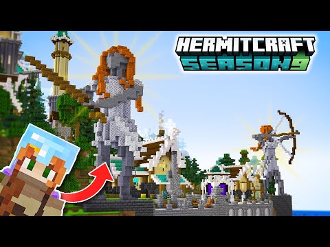 Elven Village Statues! - Hermitcraft SMP Ep. 28