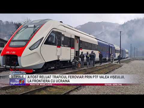 02 A FOST RELUAT TRAFICUL FEROVIAR PRIN PTF VALEA VIȘEULUI, LA FRONTIERA CU UCRAINA