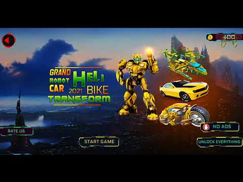 Bumblebee Flying Car Helicopter Robot Transform Game. Android Gameplay