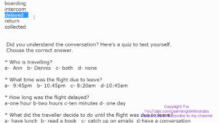 English Conversation with Key words and quiz - At the Airport