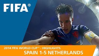 SPAIN v NETHERLANDS (1:5) - 2014 FIFA World Cup™