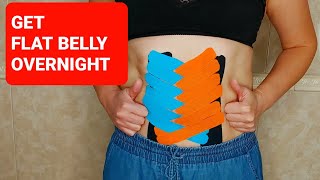 DIASTASIS RECTI | Make your BELLY SLIM and FLAT without exercise | Kinesio Taping