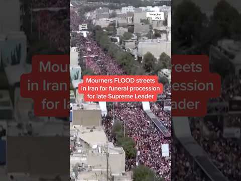 Mourners flood streets in Iran for funeral procession for late Supreme Leader