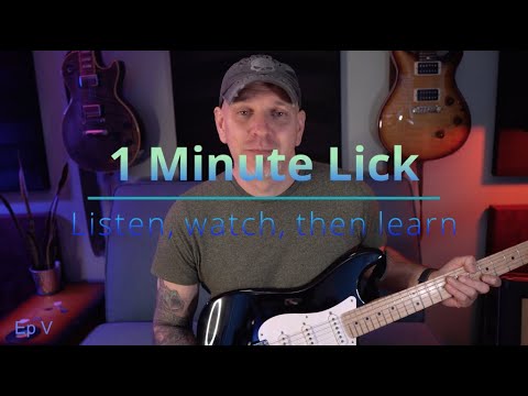 Learn a new guitar blues lick - solo | Easy 1 minute guitar lesson | Ep V.