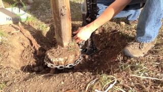 How to remove a fence post