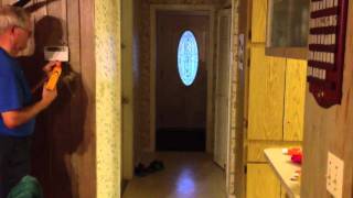 Grandfather plays Nerf war with grandchildren