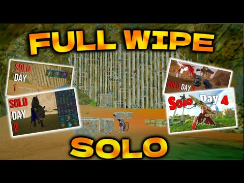 Full Wipe SOLO on INX - Dominating as a solo - ark unofficial PvP