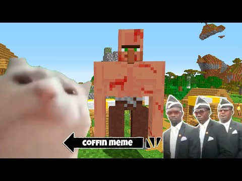 Coffin Meme but Cat is Vibing Part 7 - Minecraft