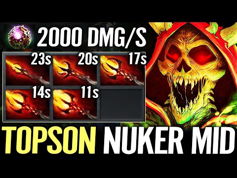 🔥 TOPSON Pugna 1SEC NUKER MID — Octarine + Full DAGON Build 2000 DMG/SEC Powerful Combo Dota 2 Pro