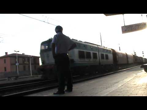 E655 287 a Piadena con carri Railion