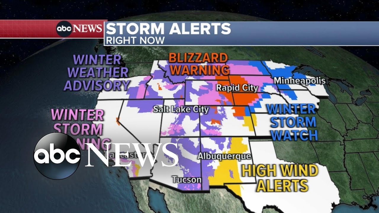 Winter storms bring several inches of snow to both coasts