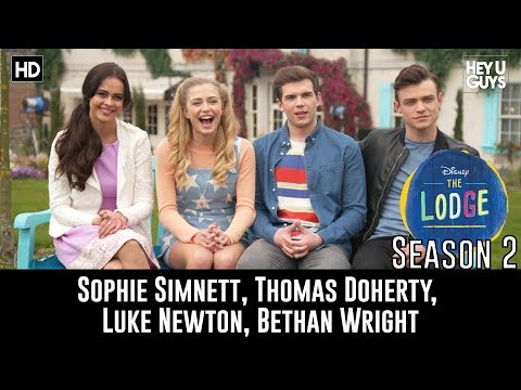 Sophie Simnett, Thomas Doherty, Luke Newton, Bethan Wright - The Lodge Season 2 Interview