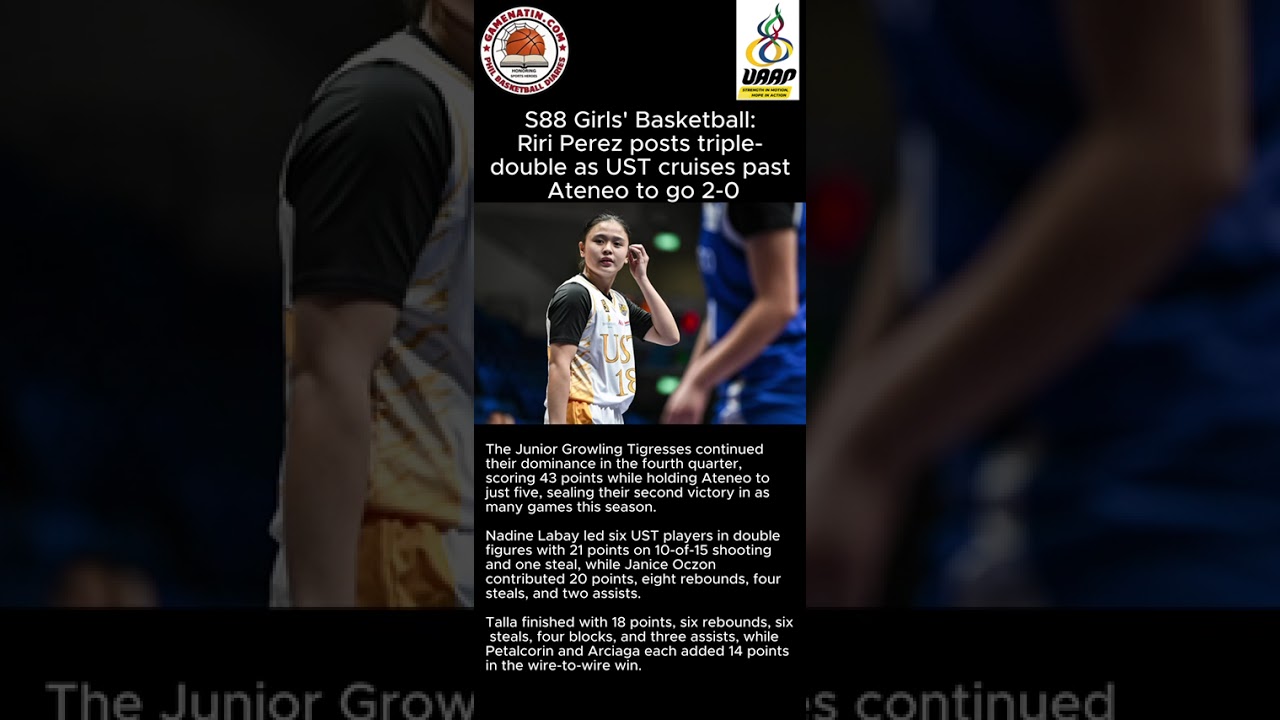 UAAP Girls' Basketball: UST dismantles Ateneo behind triple double from Riri Perez