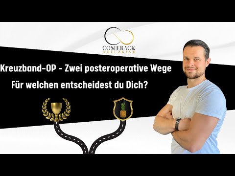 Zwei mögliche Verläufe nach einer Kreuzband-OP