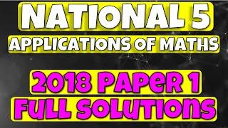 N5 Applications 2018 Paper 1