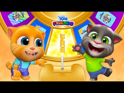 Opening Cards Jackpot Unlocked 😍 - My Talking Tom Friends New Funny Episode Outfit7
