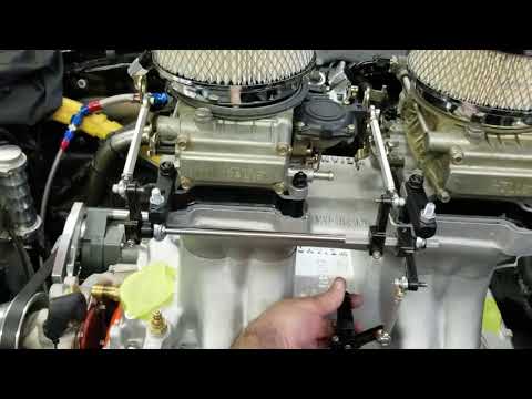 Tunnel ram carb linkage test ! Nice kit