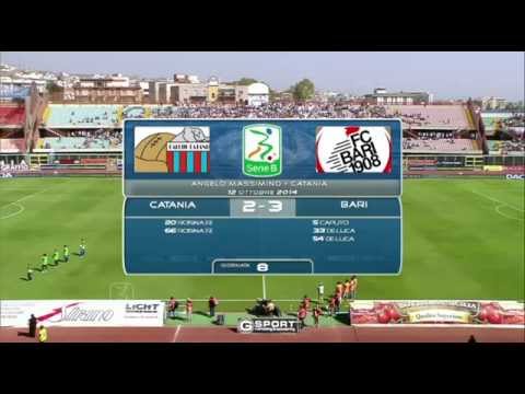Catania - Bari 2-3 highlights