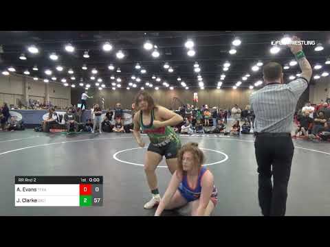 180 Lbs Rr Rnd 2 Anastasia Evans Texas C Vs Jasmin Clarke California Blue