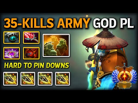 WTF 35-KILLS ARMY GOD Phantom Lancer | Eye of Skadi + Bloodthorn Build Truly hard to Pin Them Downs