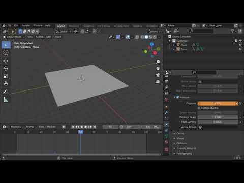 Blender Daily Tips and Tricks#86 | Air Pressure in blender 2.9 (EN.)