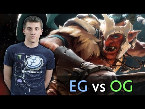 Arteezy Troll vs Pudge — EG vs OG