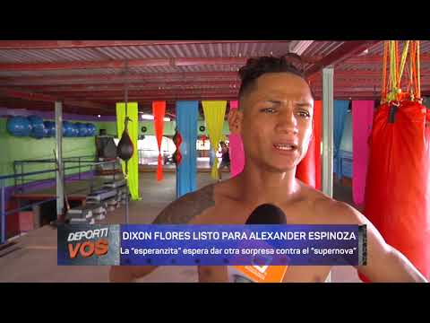 Dixon Flores preparado para pelear con Alexander Espinoza