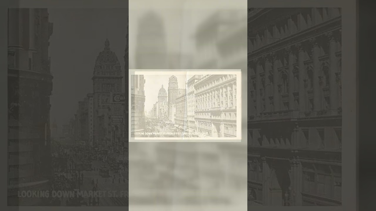 Market St. View from 5th St., San Francisco, Early 20th Century Video