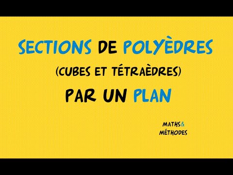 6 examples of sections of a polyhedron by a plane