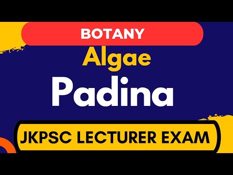 L56 | Padina | Algae | Botany | #JKPSCBotanylecturerexam2025