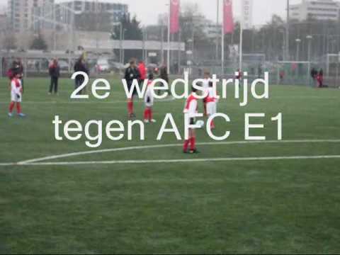 Zaterdag 23 januari 2010 UVV E3 op bezoek bij AFC in Amsterdam