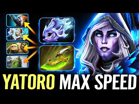 🔥 YATORO Drow Ranger Max Speed Build — The Real Free Hit Machine Gun Dota 2 Pro