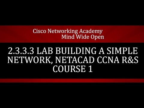 2.3.3.3 Lab Building a Simple Network, NETACAD CCNA R&S Course 1
