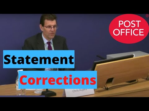 Post Office General Counsel Corrects Statement at Post Office Inquiry