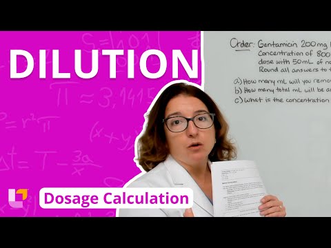 Dilution - Dosage Calculation for Nursing Students | @LevelUpRN