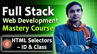 Download the video "ID vs Class in HTML: Master Selectors & Styling Tricks || Full Stack Web Dev #8"