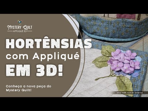 3D Hydrangeas! Discover the new Mystery Quilt piece: 3D Appliqué (step-by-step patchwork)