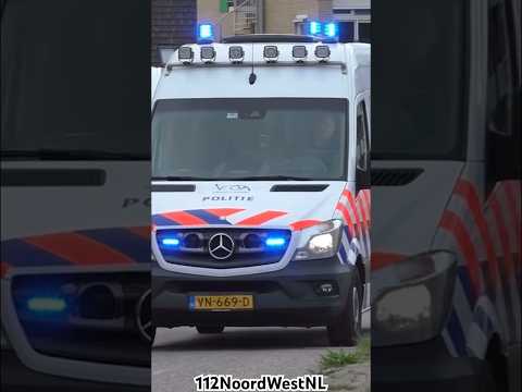 VOA Politie NH met Spoed in Purmerend #einsatz #police #unfall #policia