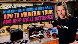 How to charge and maintain deep cycle AGM batteries with Craig from Australian Direct