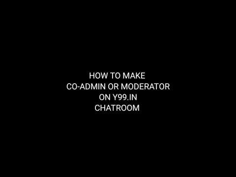 How to make co-admin or moderator in Y99.in chatroom #y99chat #y99chatroom #y99admin #y99mod #y99in