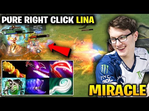 Miracle Lina PURE RIGHT CLICK Battle vs Limmp Monkey King