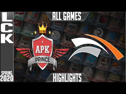 APK vs HLE Highlights ALL GAMES | LCK Spring 2020 W8D4 | APK Prince vs Hanwha Life Esports