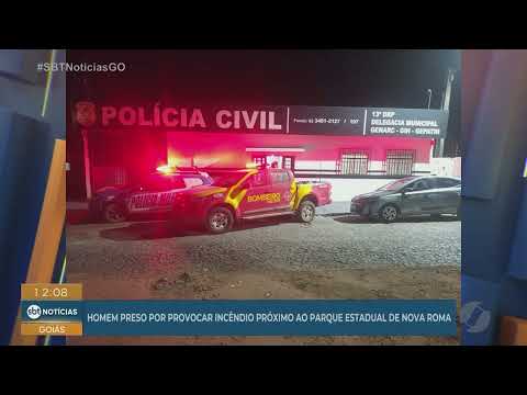 Preso homem por provocar incêndio perto do Parque Estadual de Nova Roma